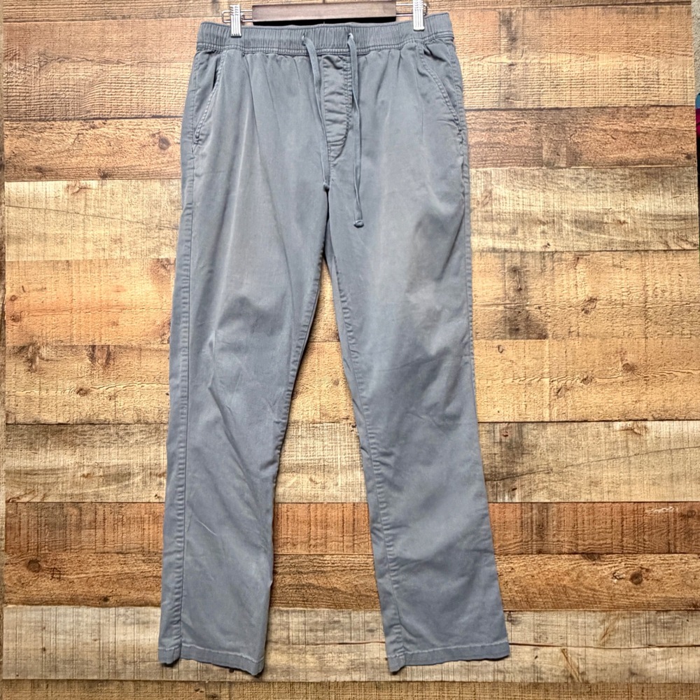 Katin Pants Mens Size Large Gray Blue Drawstring Joggers Elastic Waist